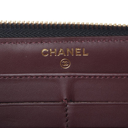 Chanel Caviar Quilted Large Gusset Zip Around Wallet Black 6 of 8