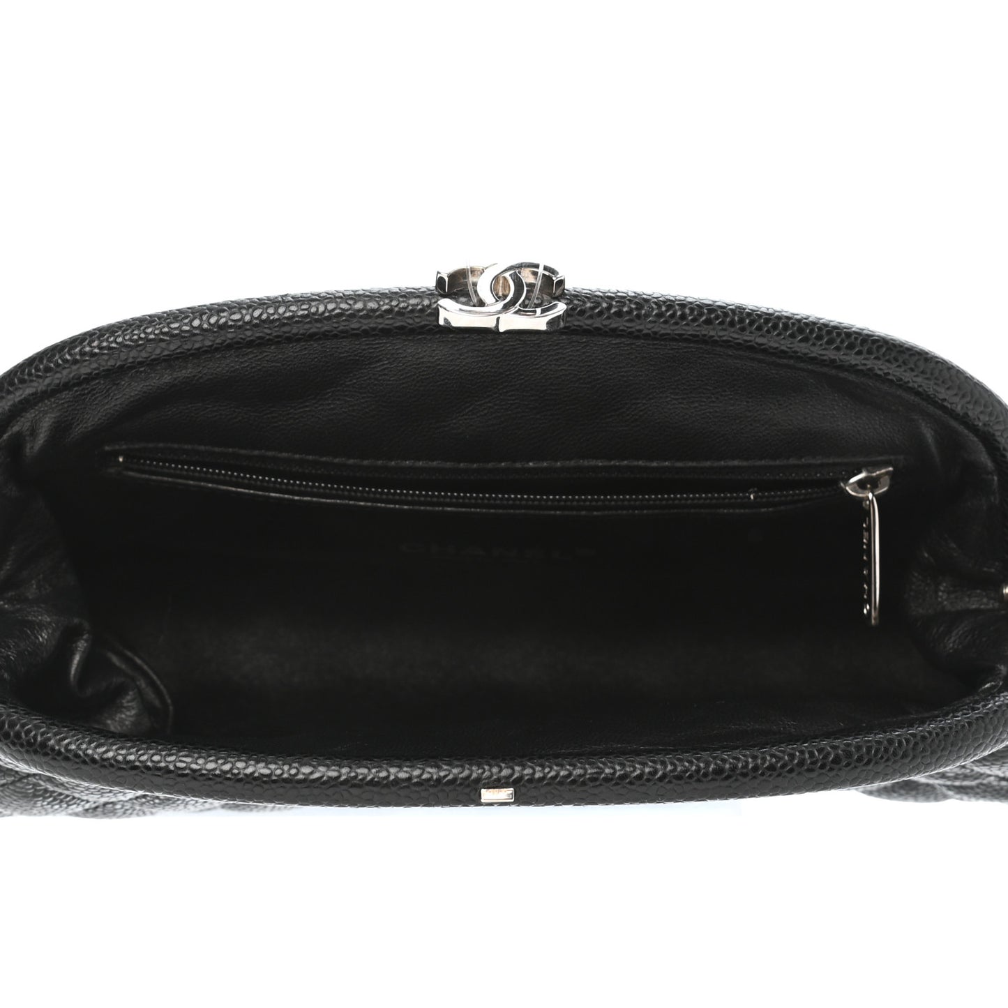 Caviar Quilted Timeless Clutch Black