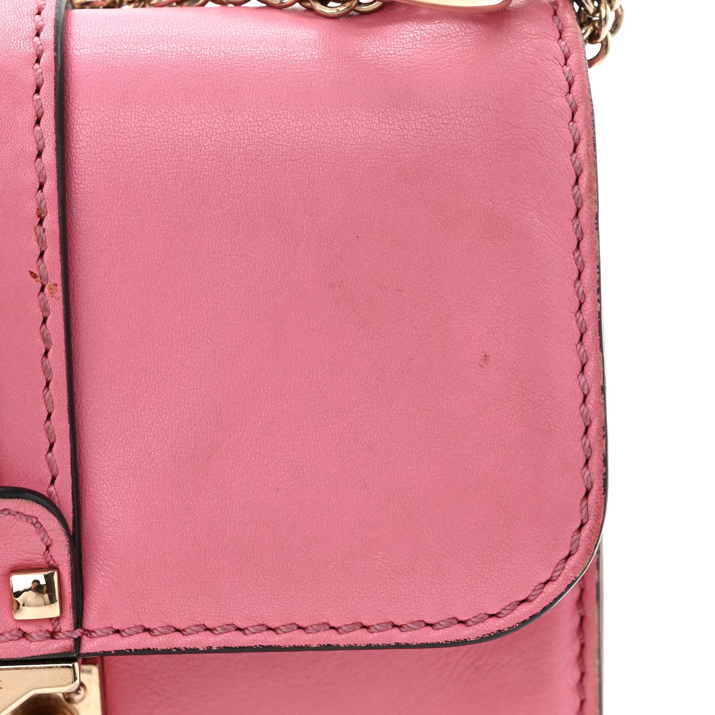 Vitello Mini Glam Lock Rockstud Flap Ninphea