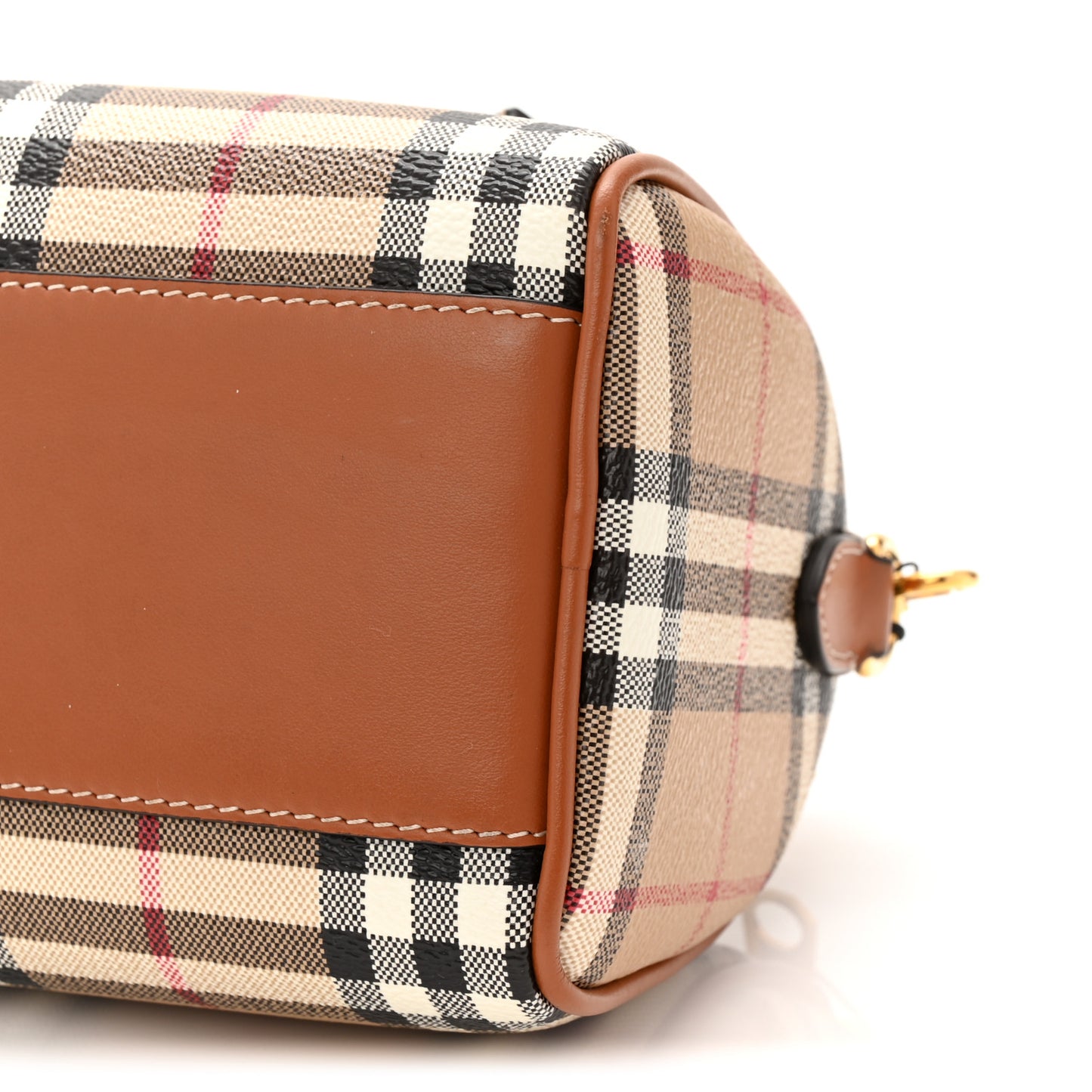 Vintage Check Mini Bowling Bag Briar Brown