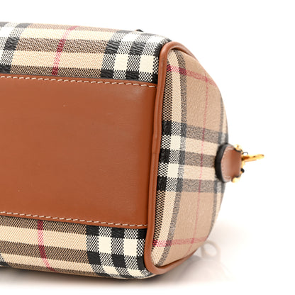 Burberry Vintage Check Mini Bowling Bag Briar Brown 9 of 9