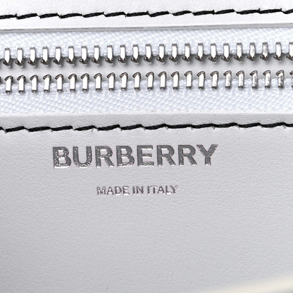 Burberry Calfskin Monogram Embossed Small TB Chain Bag Optic White 7 of 9