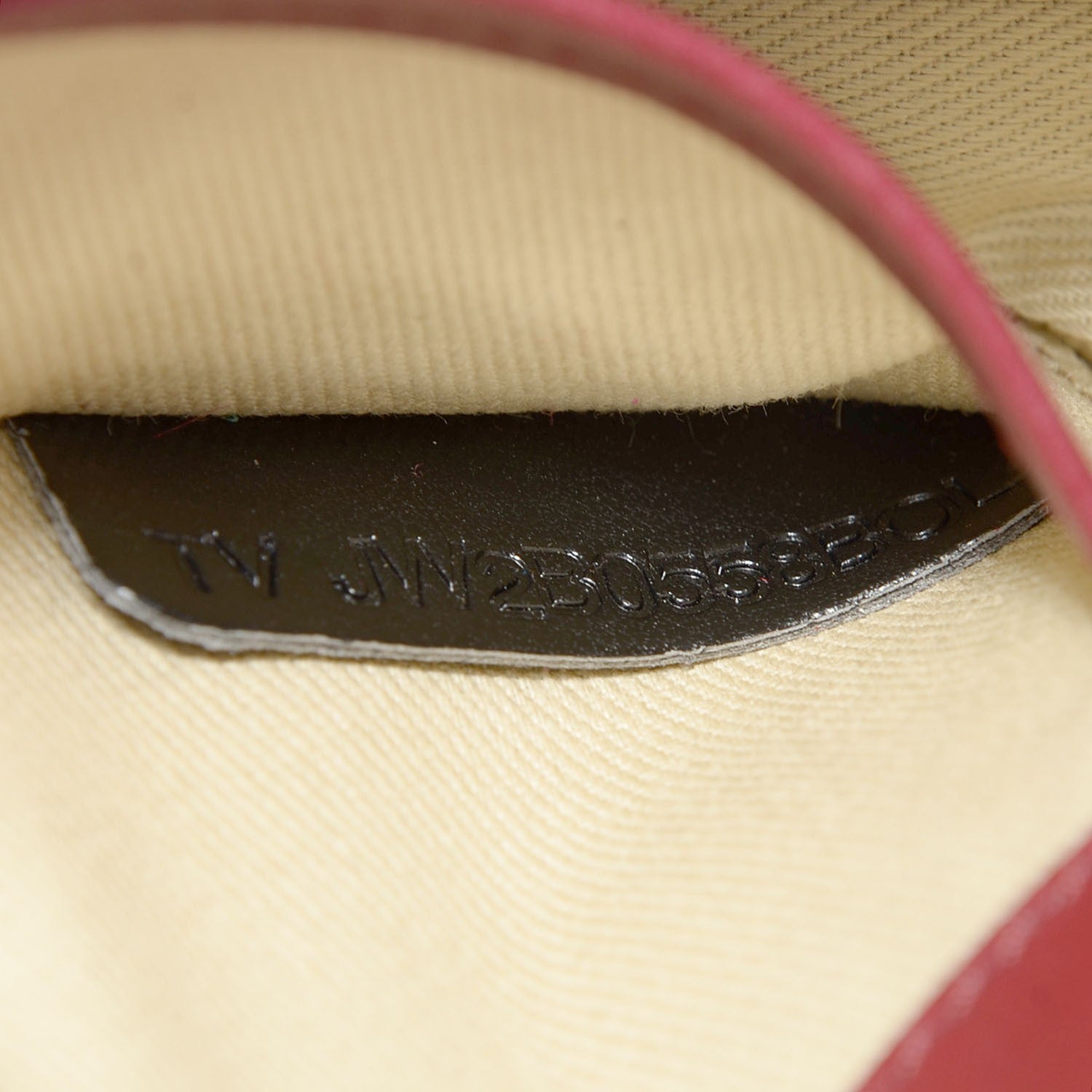 Valentino Garavani Vitello Rockstud Halfmoon Saddle Bag Maroon 8 of 8