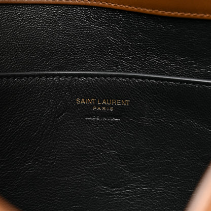 Saint Laurent Suede Large Cassandre Pouch On Chain Caramel Cognac 6 of 11