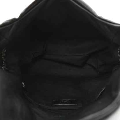 Saint Laurent Lambskin Quilted Monogram Monochrome Medium Loulou Puffer Chain Satchel Black 5 of 11