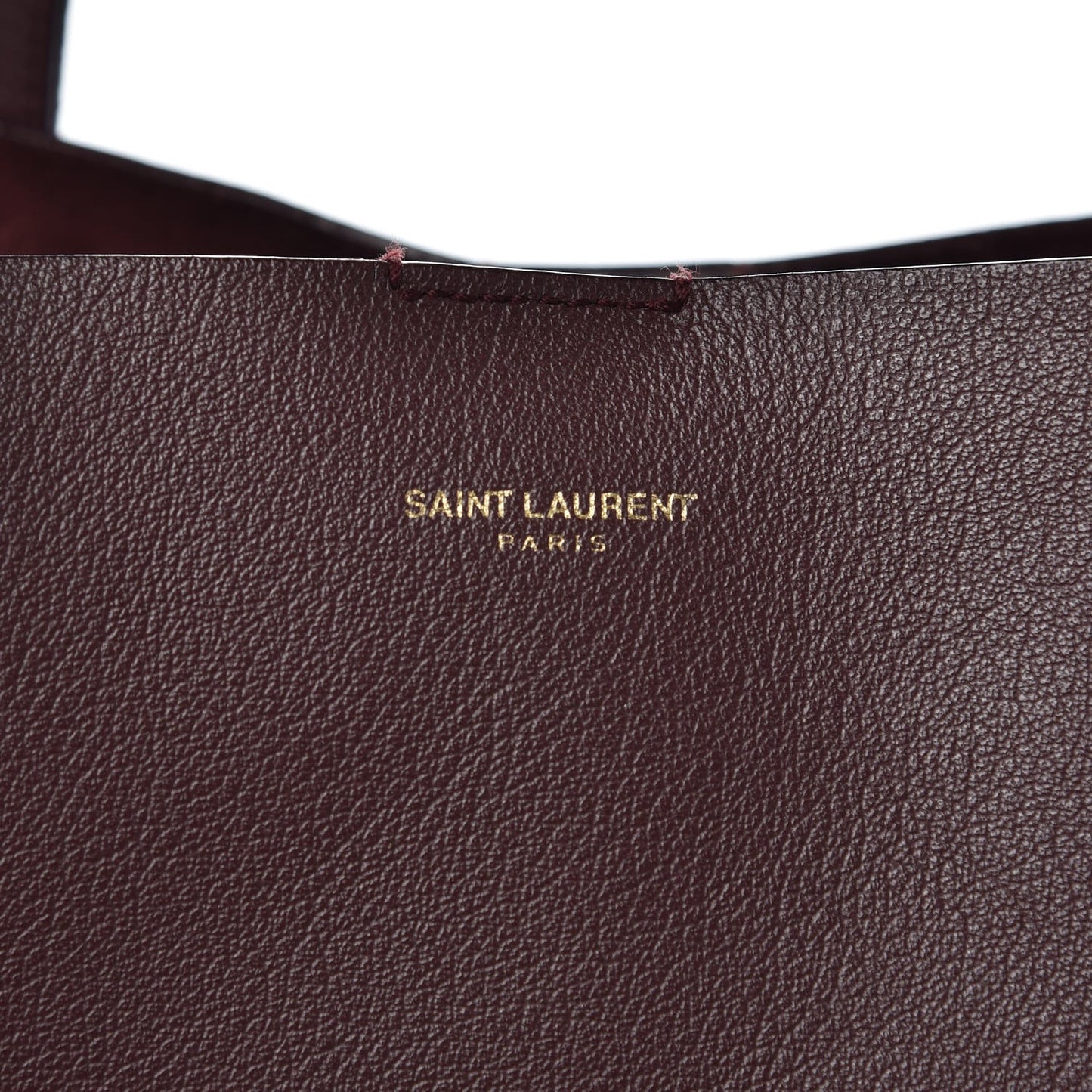 Calfskin Large Shopping Tote Bordeaux