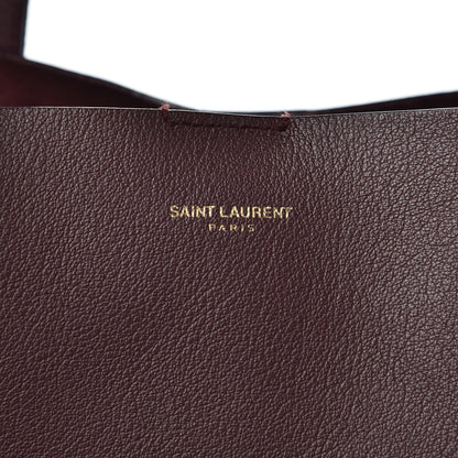 Saint Laurent Calfskin Large Shopping Tote Bordeaux 7 of 12