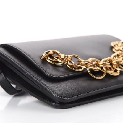 Chloe Smooth Calfskin Drew Bijou Clutch Black 6 of 11