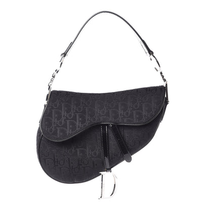 Christian Dior Monogram Saddle Bag Black 1 of 9