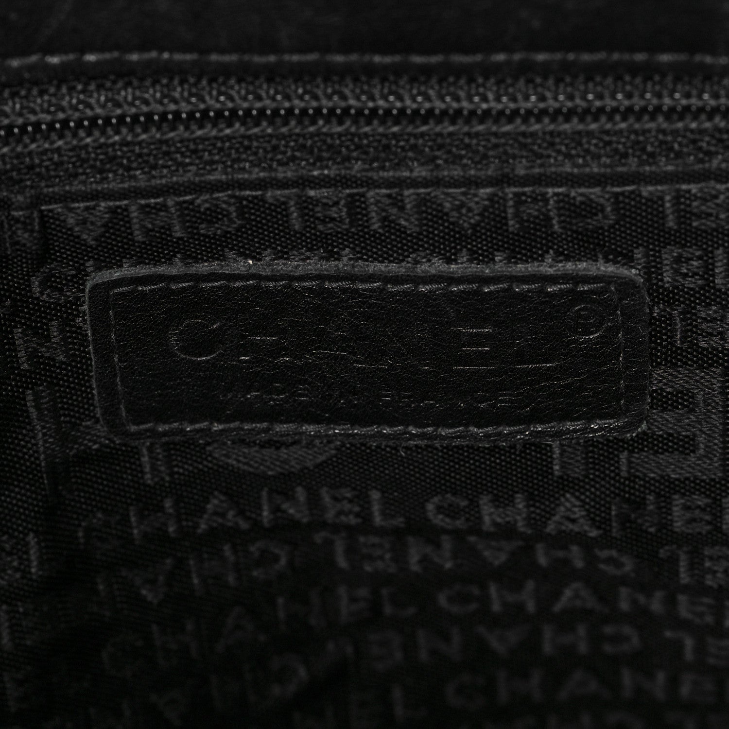 Chanel Lambskin Nylon Quilted Mademoiselle Shoulder Bag Black 5 of 8