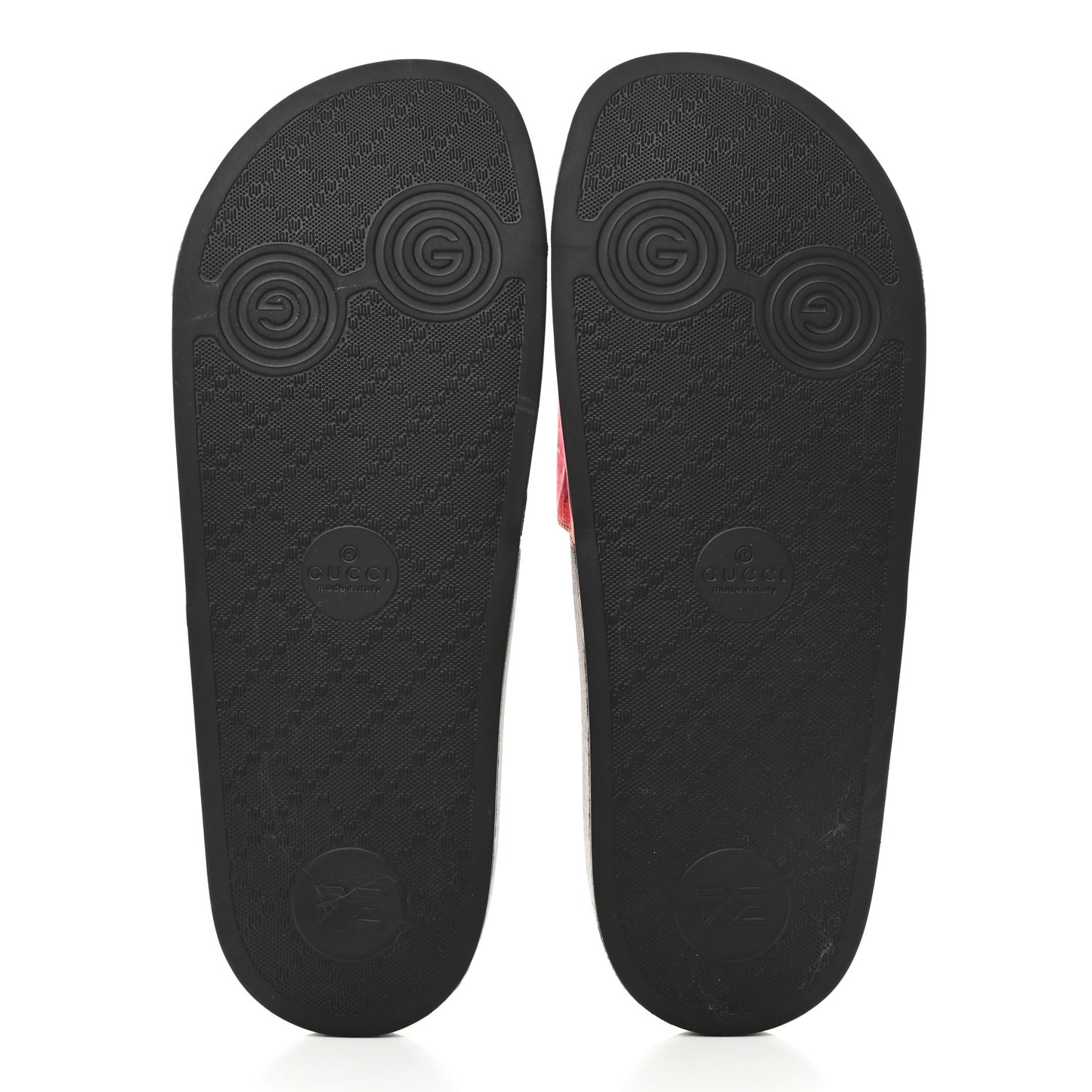 GG Supreme Monogram Blooms Slide Sandals 41 Beige Multicolor