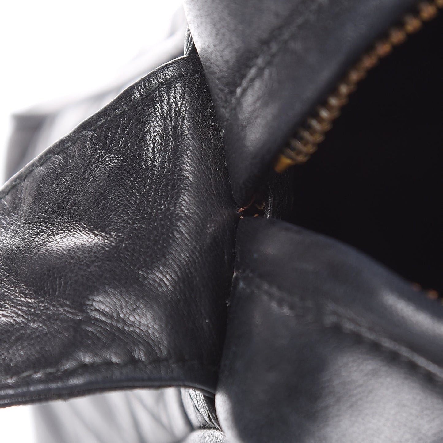 Lambskin Quilted CC Tassel Camera Case Black