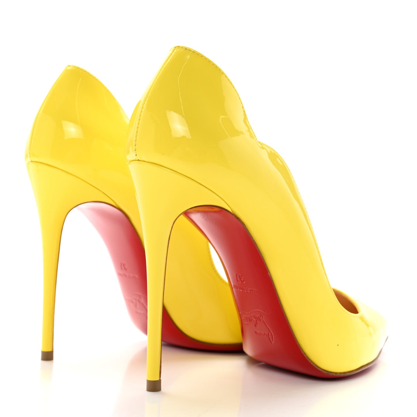 Calfskin Hot Chick 100 Pumps 37 Citrus