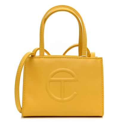 Telfar Vegan Leather Small Shopping Bag Yellow 1 of 10