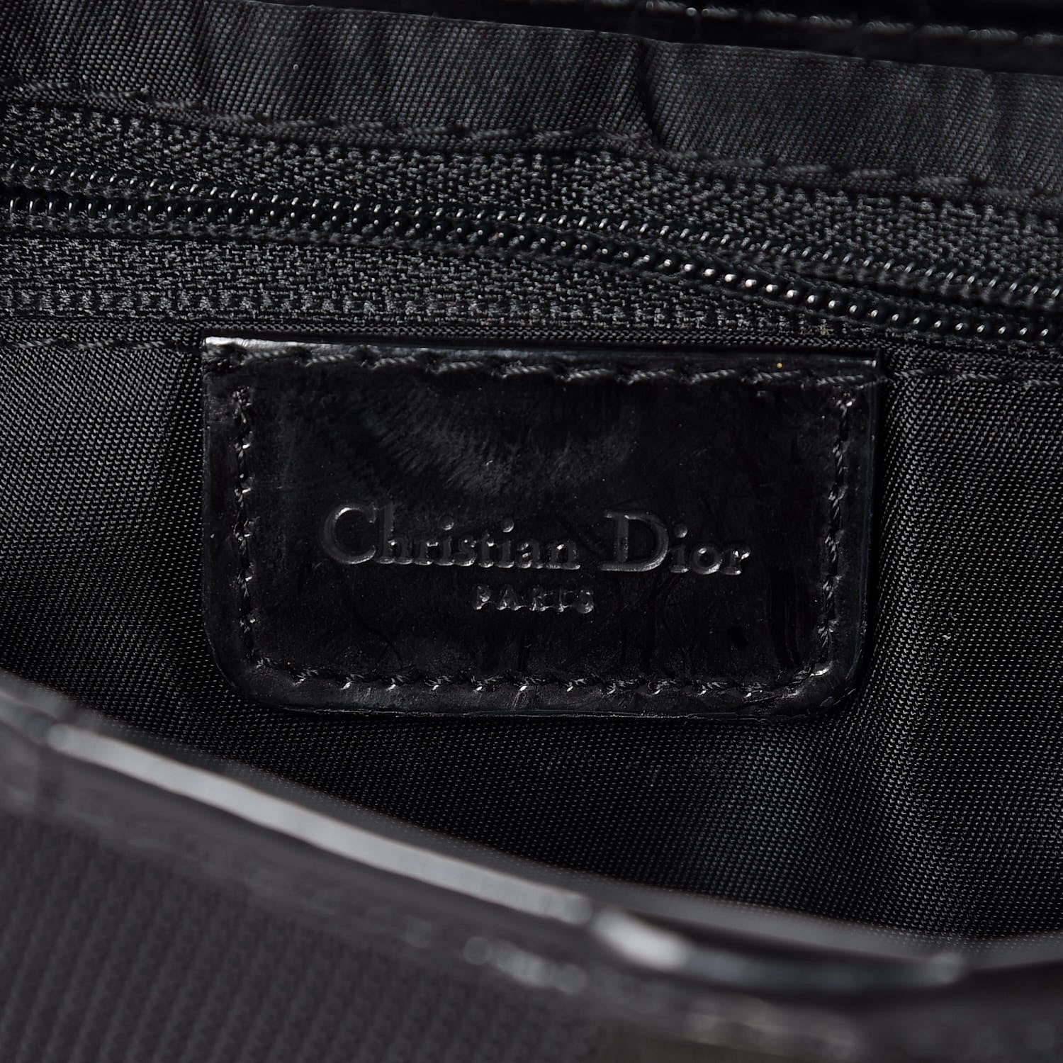 Christian Dior Canvas Mesh Sport Saddle Bag Black 6 of 7