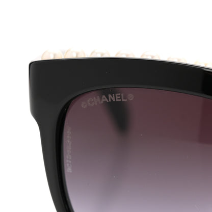 Chanel Freshwater Cultured Pearl Butterfly Sunglasses 6040-H Black 7 of 9