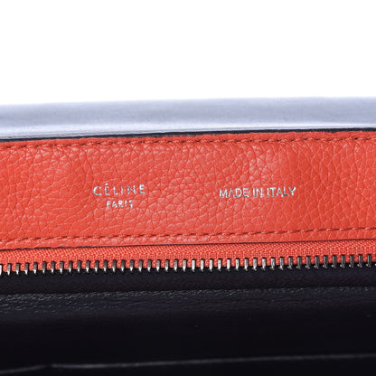 Celine Drummed Calfskin Suede Medium Trapeze Vermillion 6 of 11