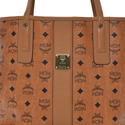 MCM Visetos Medium Liz Reversible Shopper Tote Cognac 13 of 13