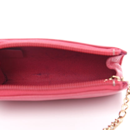 Chanel Calfskin Chain CC Key Holder Case Dark Pink 4 of 12