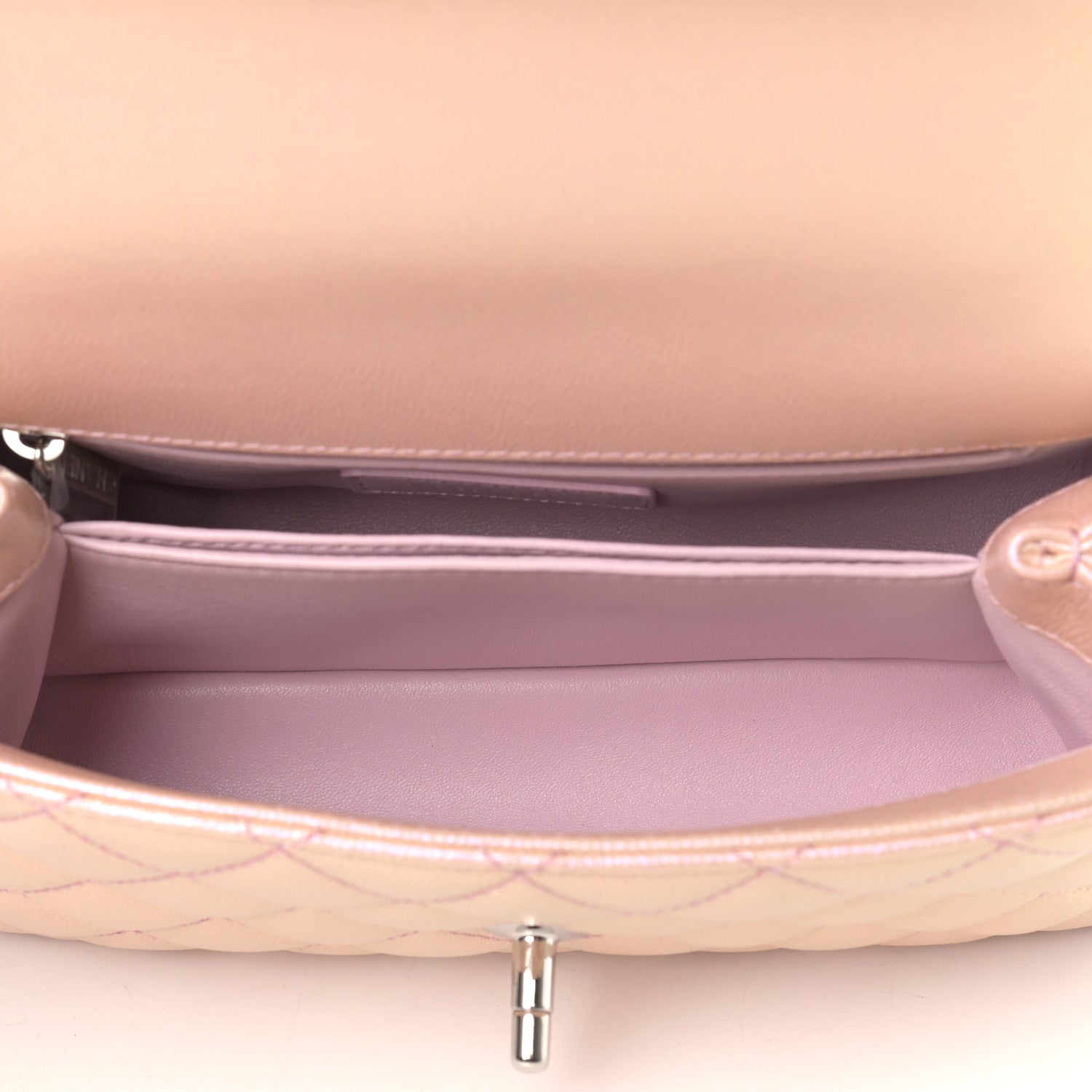 Chanel Iridescent Caviar Quilted Mini Coco Handle Flap Pink 4 of 9