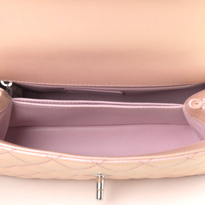 Chanel Iridescent Caviar Quilted Mini Coco Handle Flap Pink 4 of 9