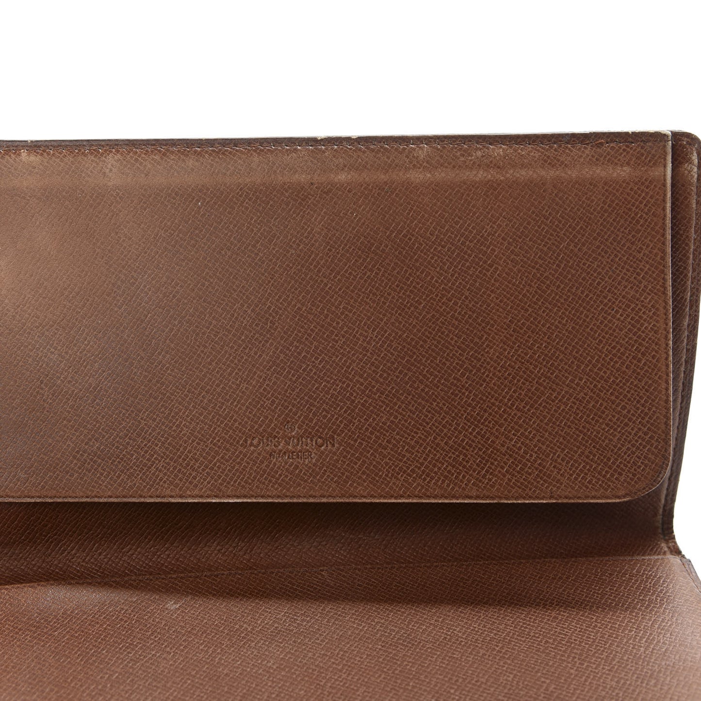 Monogram Simple Checkbook Holder Wallet Cover