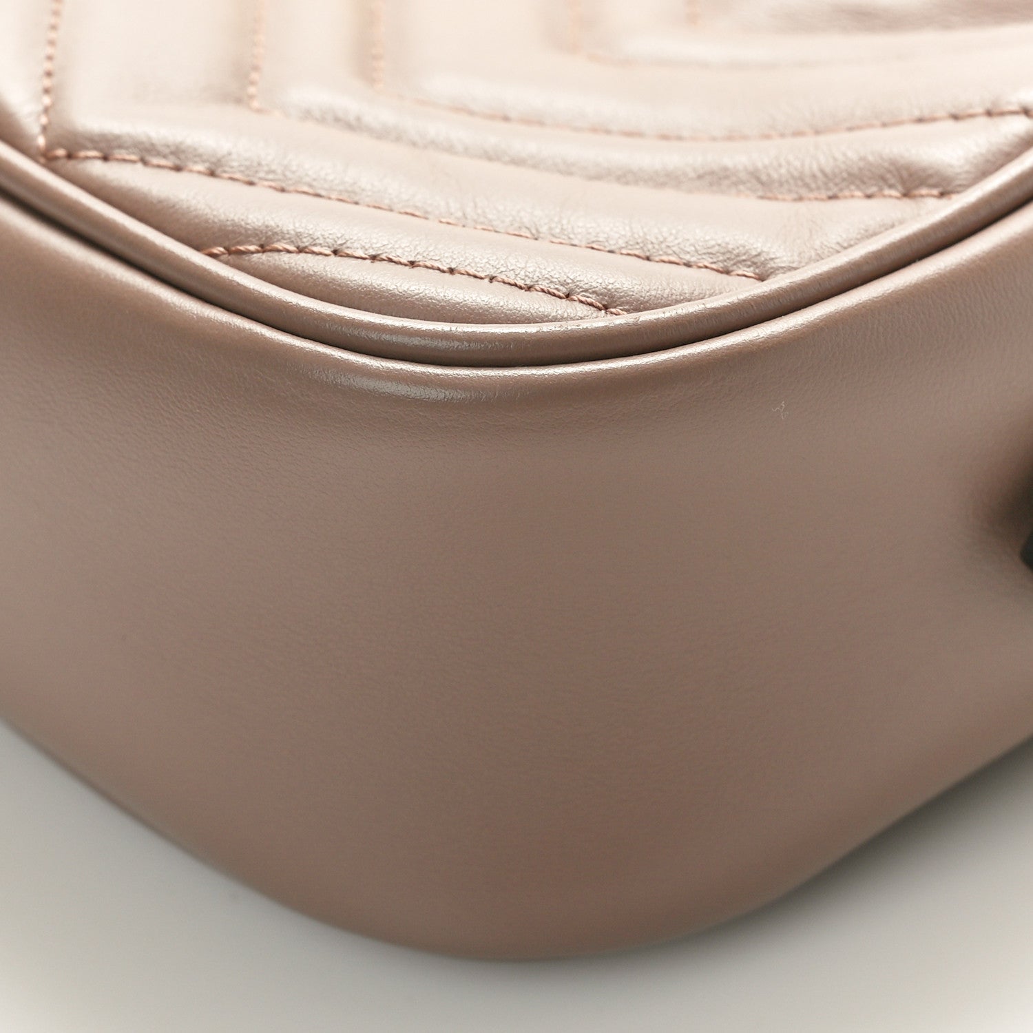 Gucci Calfskin Matelasse Small GG Marmont Chain Shoulder Bag Porcelain Rose 10 of 10