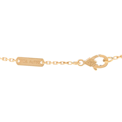 Van Cleef & Arpels 18K Yellow Gold Guilloché Vintage Alhambra Pendant Necklace 4 of 6