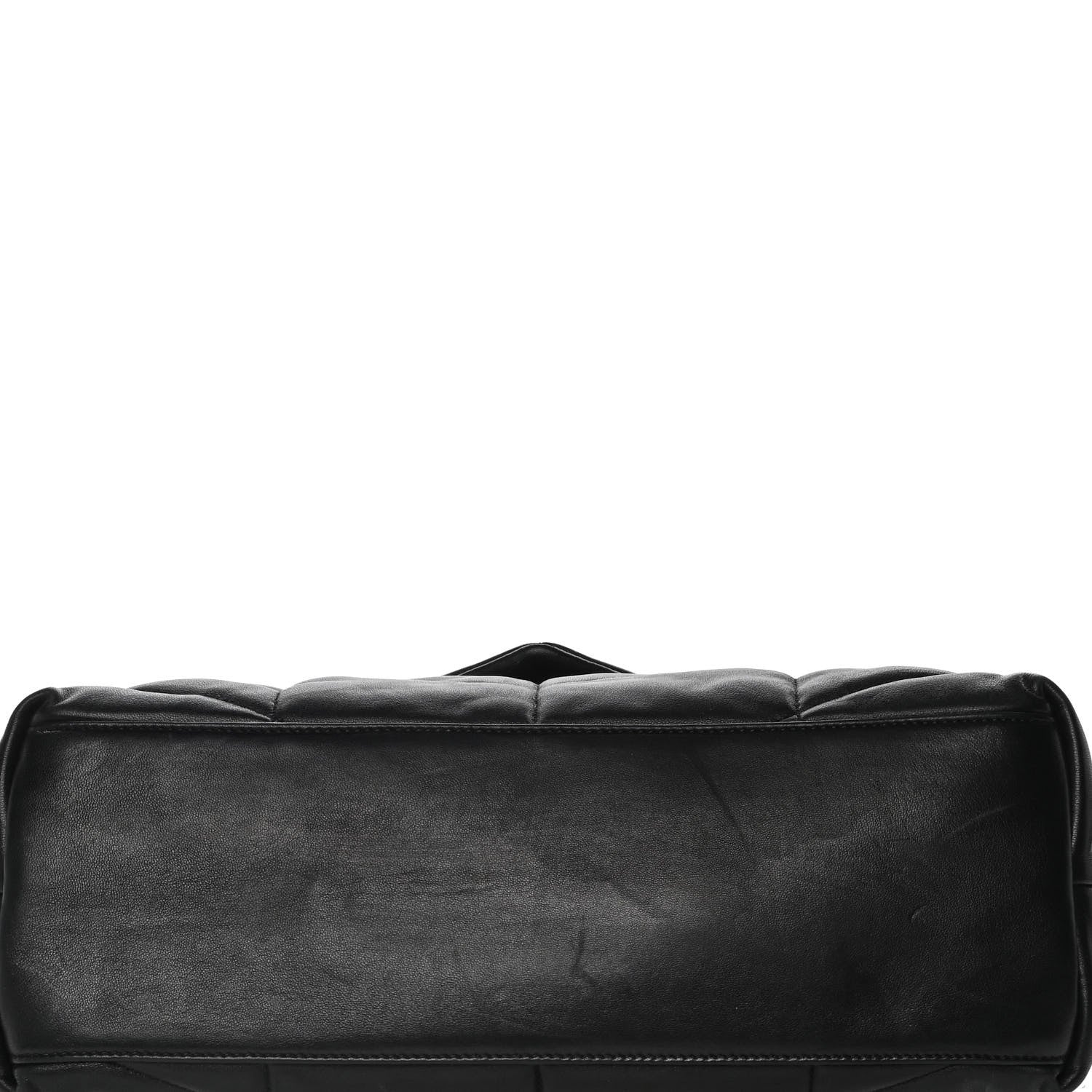 Saint Laurent Lambskin Quilted Small Loulou Puffer Monogram Chain Satchel Black 12 of 12