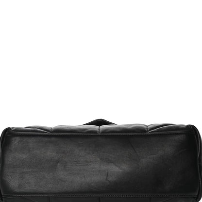 Saint Laurent Lambskin Quilted Small Loulou Puffer Monogram Chain Satchel Black 12 of 12