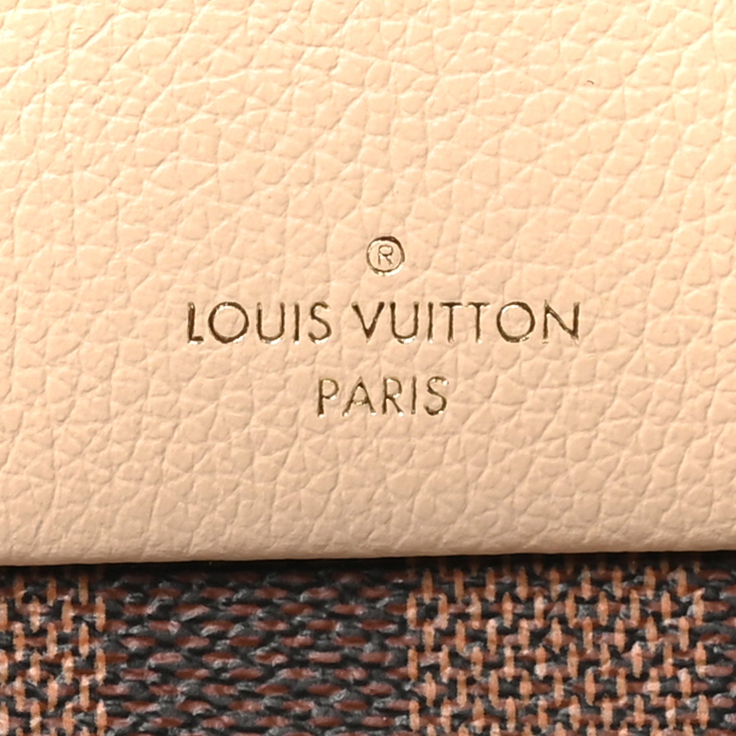 Damier Ebene Vavin Chain Wallet Creme