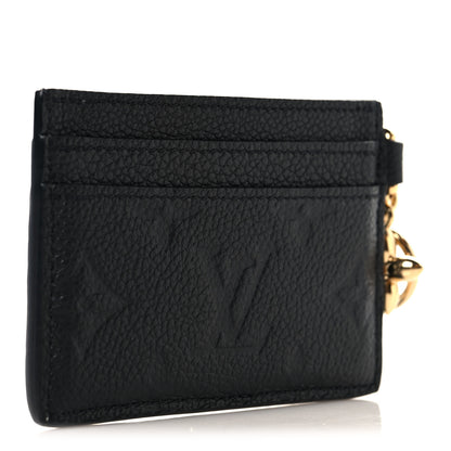 Louis Vuitton Empreinte Monogram LV Charms Card Holder Black 3 of 6