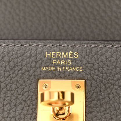 Hermes Togo Kelly Retourne 25 Gris Meyer 6 of 12