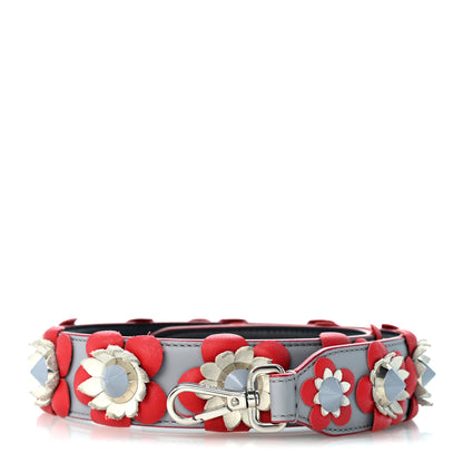 Fendi Vitello Dolce Flowerland Studded Strap You Ardesia Blue Notte 1 of 7