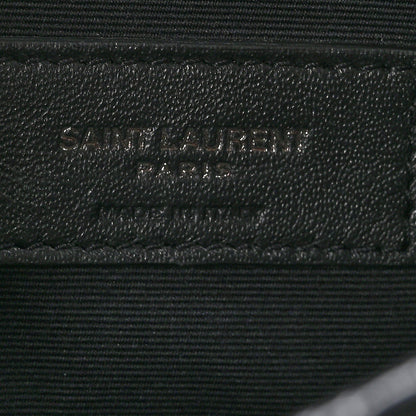 Saint Laurent Crinkled Calfskin Matelasse Monogram Medium Niki Chain Satchel Black 7 of 10