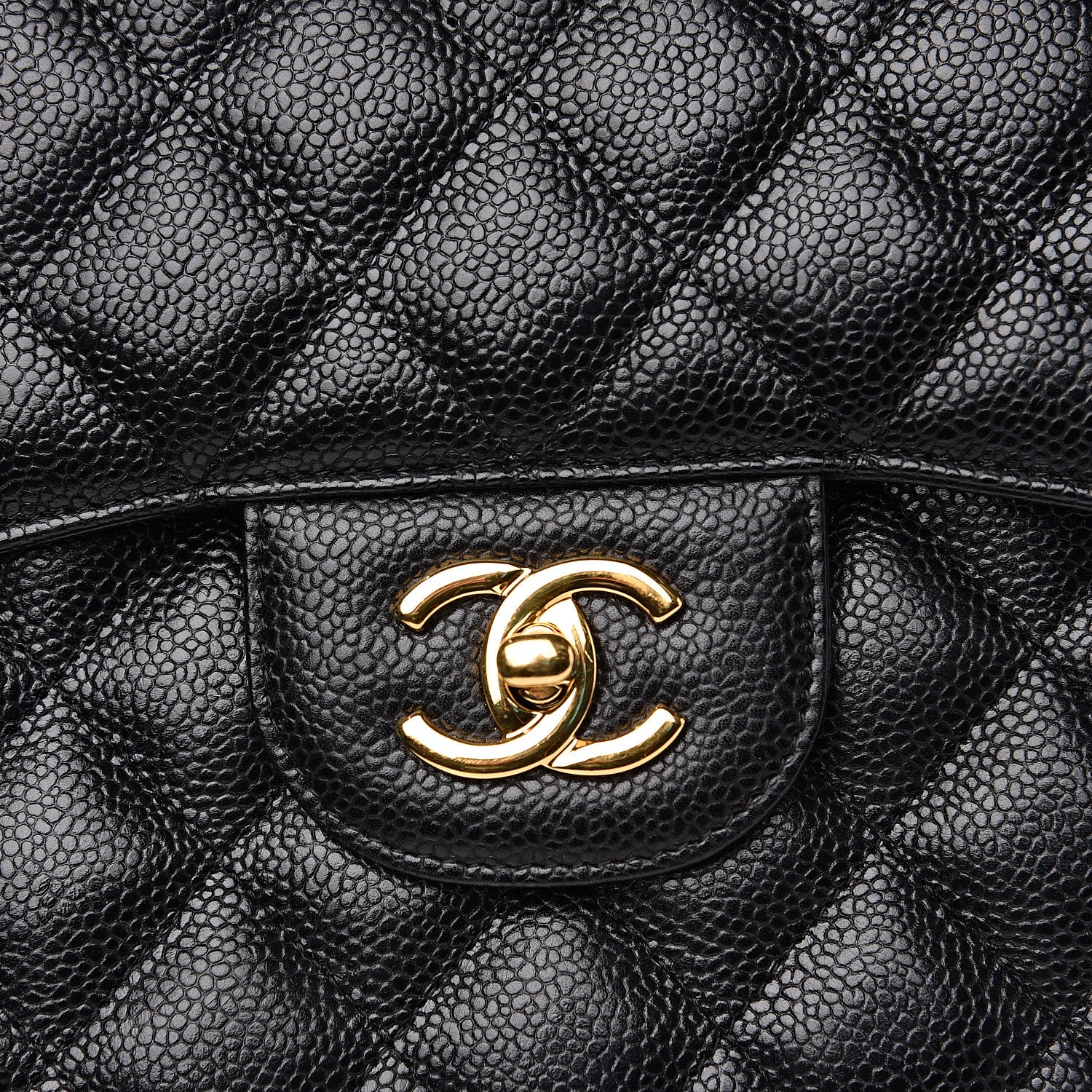 Chanel Caviar Quilted Jumbo Double Flap Black 7 of 10