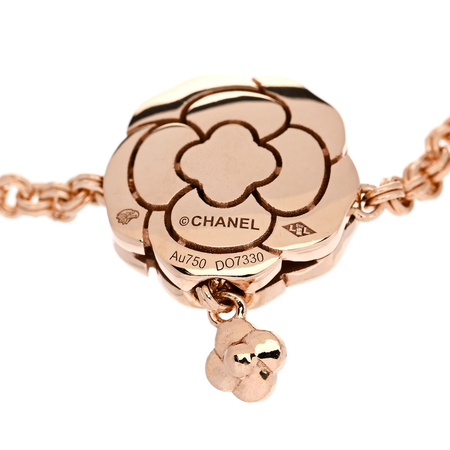 18K Rose Gold Diamond Extrait de Camelia Bracelet