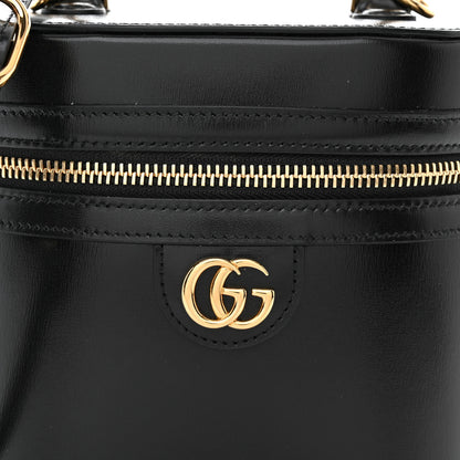 Gucci Calfskin Mini Bamboo Top Handle Shoulder Bag Black 8 of 10