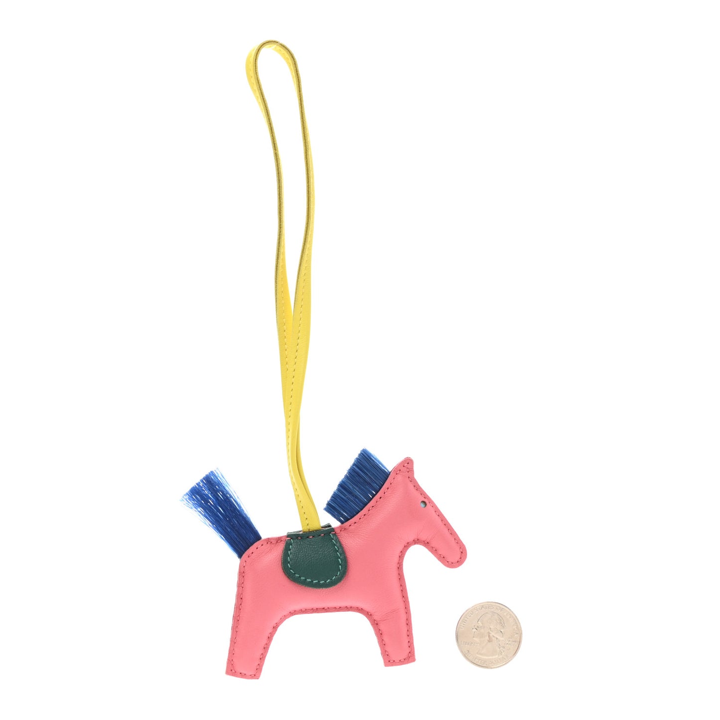 Milo Lambskin Horsehair Grigri Rodeo Horse Bag Charm PM Rose Azalee Malachite Lime Celeste