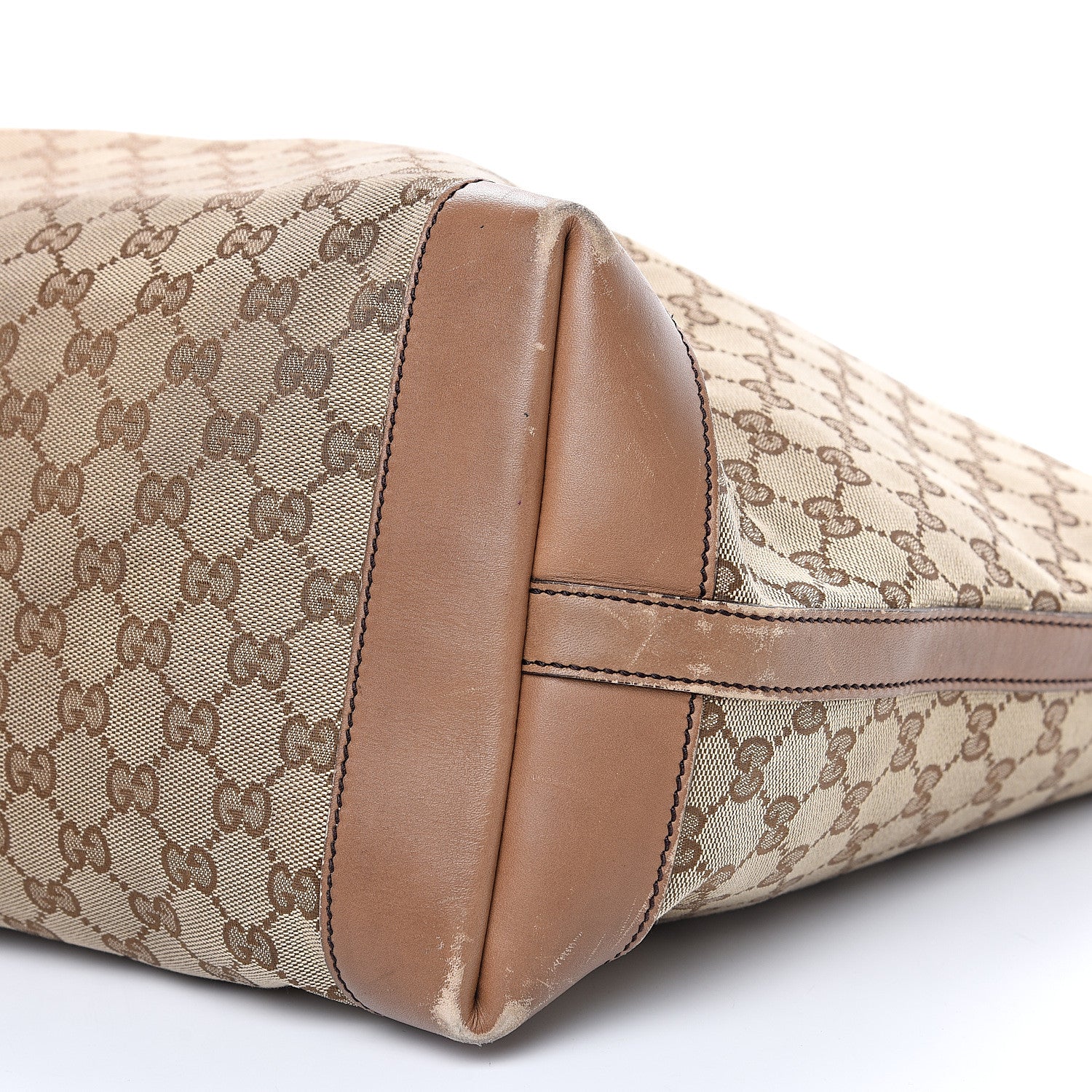 Gucci Monogram Large Craft Tote Light Brown 6 of 19