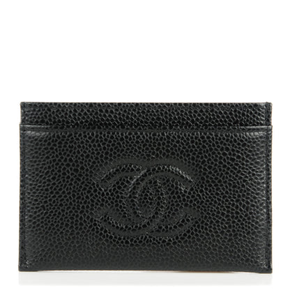 Chanel Caviar Timeless CC Card Holder Black 1 of 8