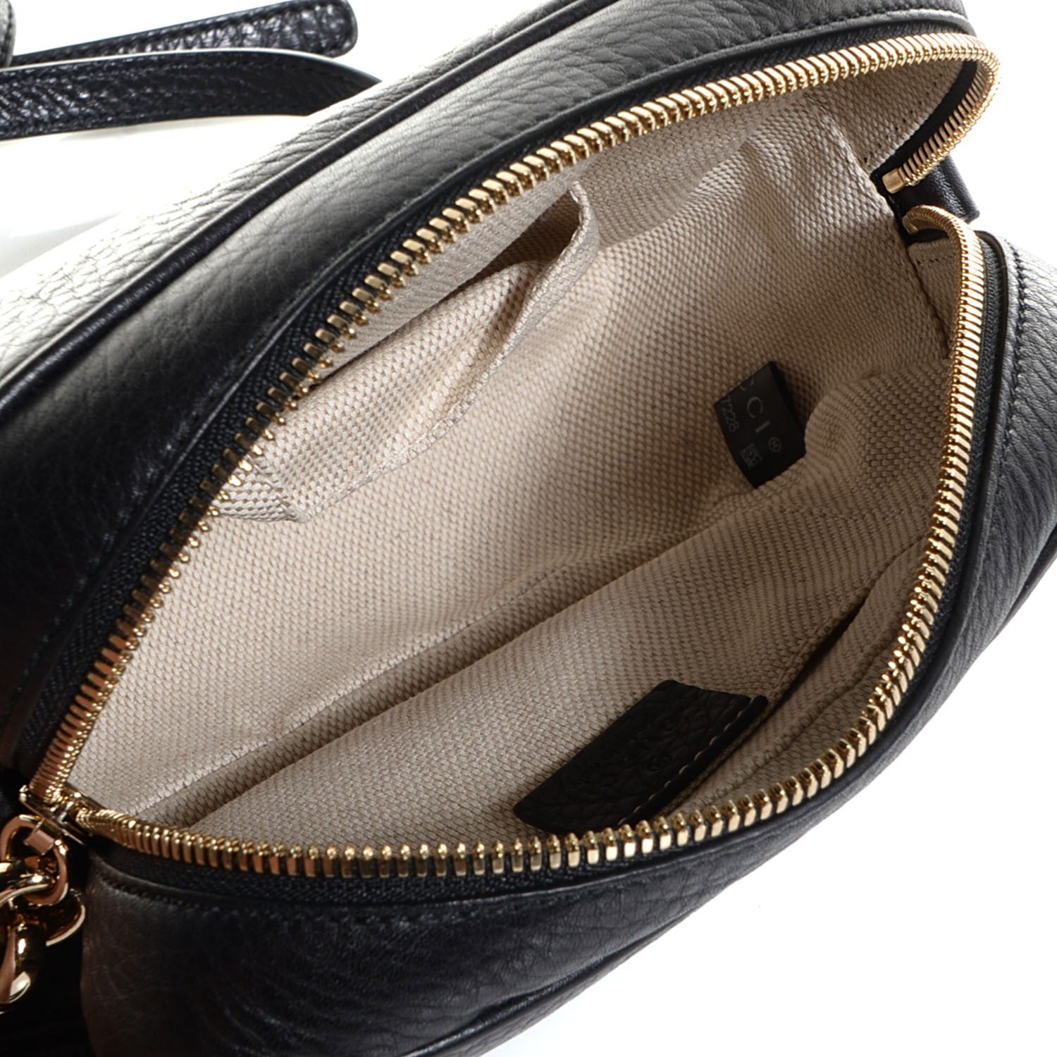 Gucci Pebbled Calfskin Small Soho Disco Bag Black 6 of 10