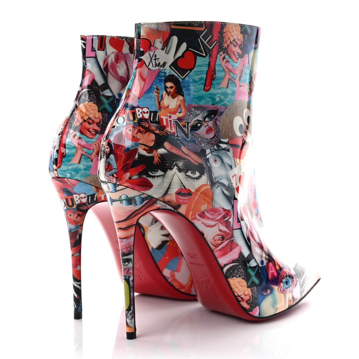 Patent Oh Xtian So Kate Booty 100 Ankle Boots 39.5 Multicolor