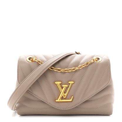 Louis Vuitton Calfskin LV New Wave Chain Bag Taupe 1 of 9