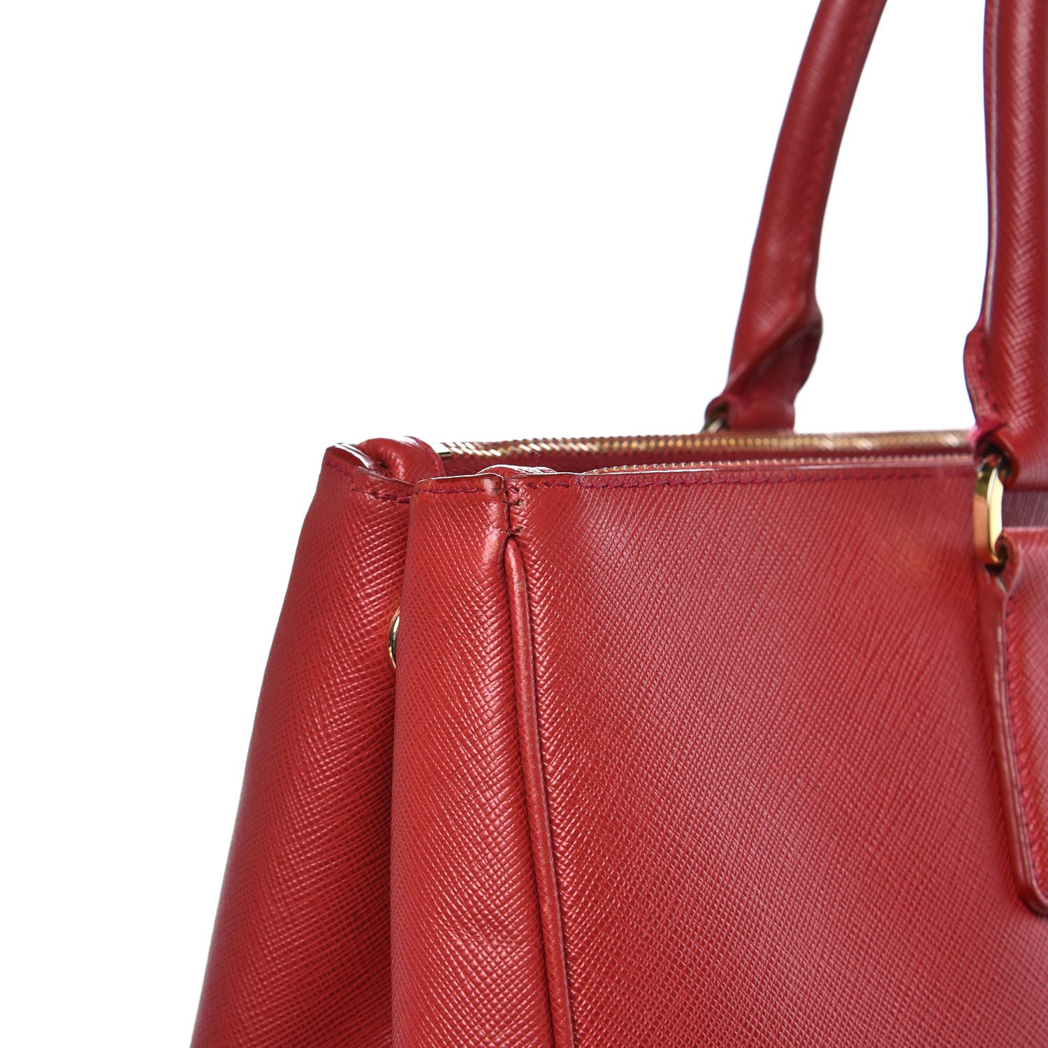 Prada Saffiano Large Galleria Double Zip Tote Fuoco 19 of 21