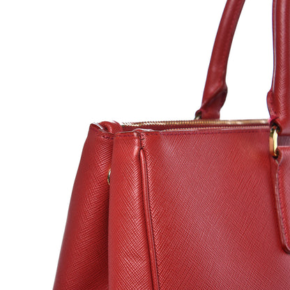 Prada Saffiano Large Galleria Double Zip Tote Fuoco 19 of 21