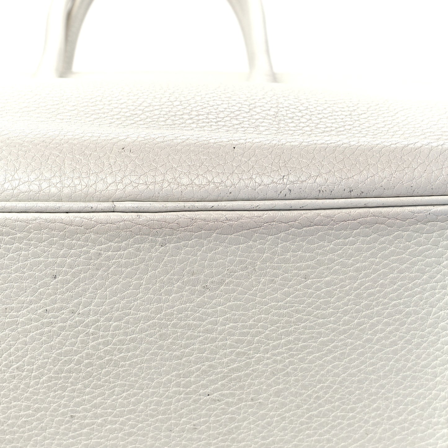 Taurillon Clemence Lizard Club Birkin 35 Blanc Gris Perle Sanguine