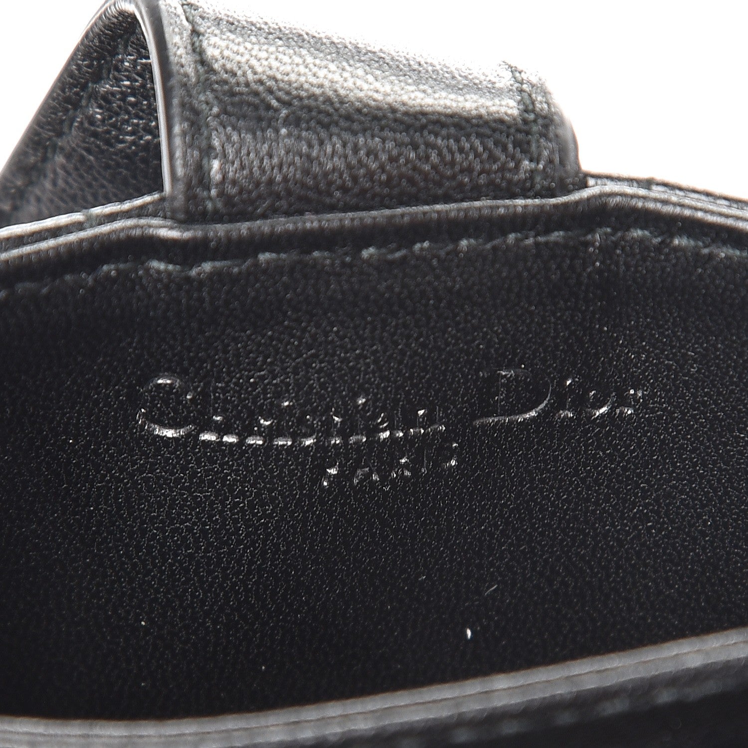 Christian Dior Lambskin Cannage Lucky Badges Lady Dior 5-Gusset Card Holder Black 5 of 6