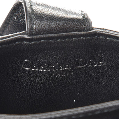 Christian Dior Lambskin Cannage Lucky Badges Lady Dior 5-Gusset Card Holder Black 5 of 6