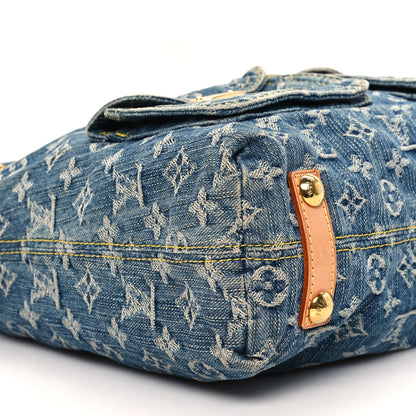 Louis Vuitton Denim Baggy GM Blue 8 of 12